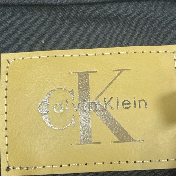 Calvin Klein Black Denim Trucker Jacket For Women XXL Classic Fit d0174 - Picture 3 of 10